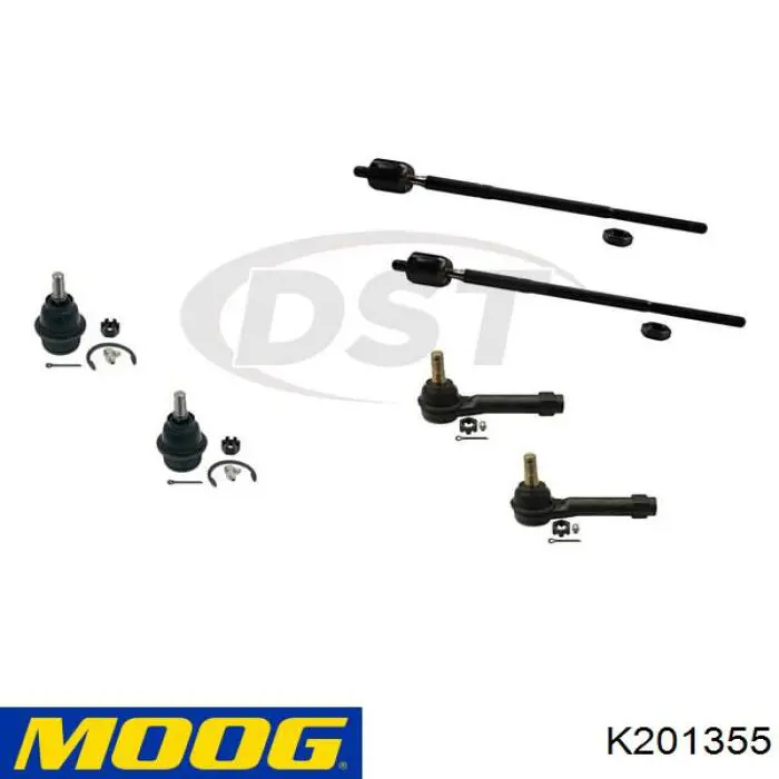 K201355 Moog Buje delantero del brazo longitudinal trasero