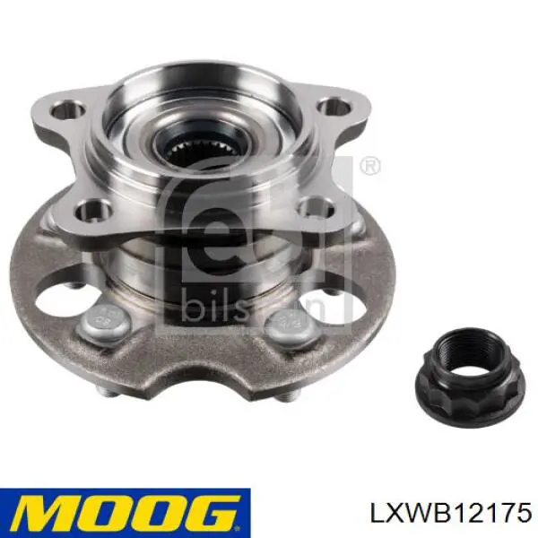 LXWB12175 Moog cubo de rueda trasero