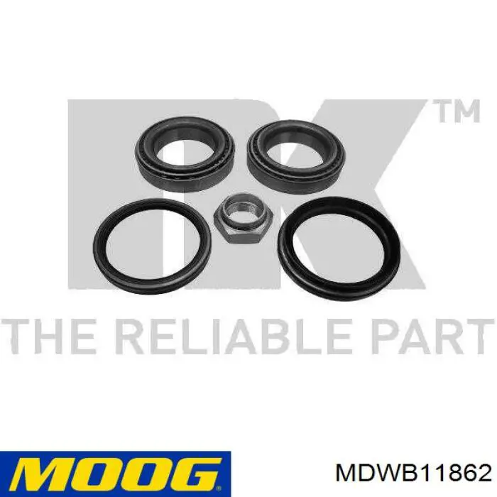 MDWB11862 Moog cojinete de rueda delantero