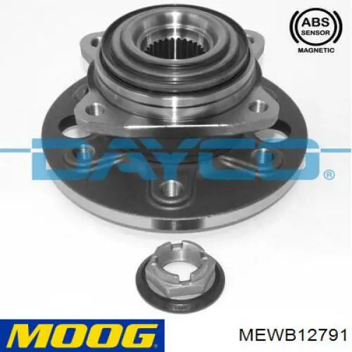 MEWB12791 Moog cubo de rueda trasero