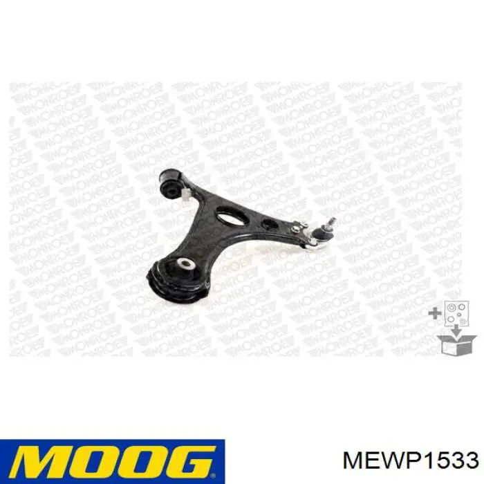 Brazo inferior izquierdo de la suspensión delantera A1683300807 Mercedes
