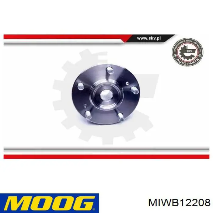 MIWB12208 Moog Rodamientos de rueda delantero