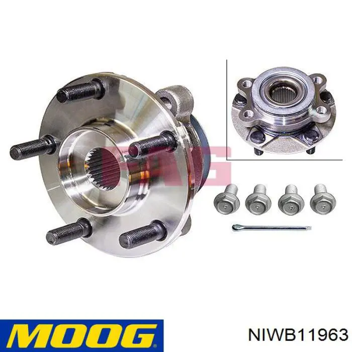 Buje de rueda Moog NIWB11963