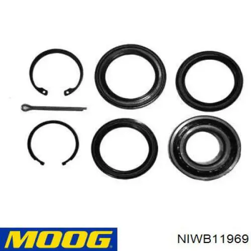 Comprar NIWB11969 Moog Cojinete de rueda delantero