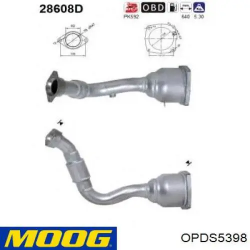 Comprar OPDS5398 Moog Barra central de dirección