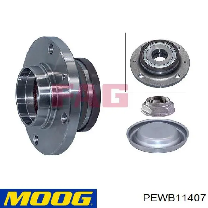 Cubo de rueda trasero Citroen Berlingo B9