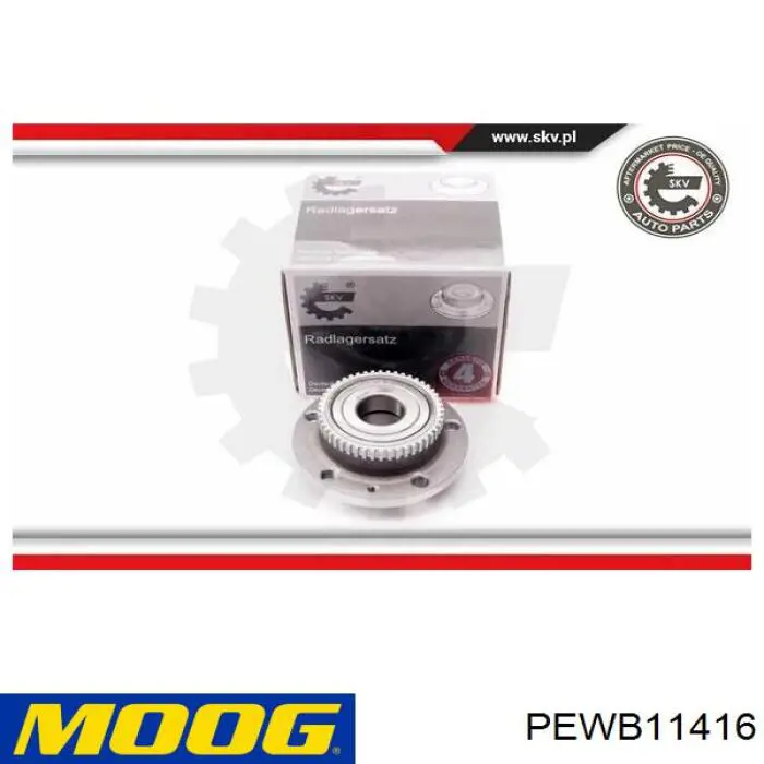 PEWB11416 Moog cubo de rueda trasero