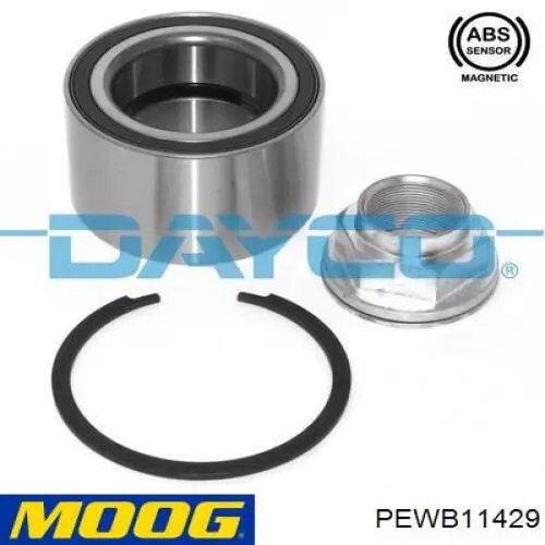 Cojinete de rueda delantero Moog PEWB11429 precio, desde 131,30 EUR
