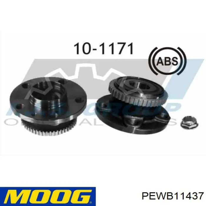 PEWB11437 Moog cubo de rueda trasero