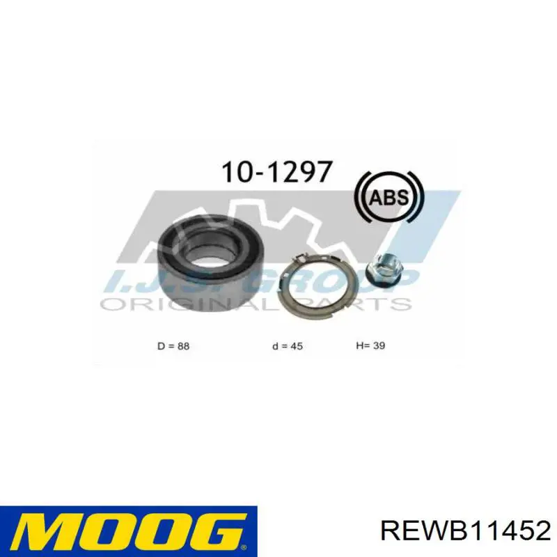 Cojinete de rueda delantero Renault Espace 4 JK0
