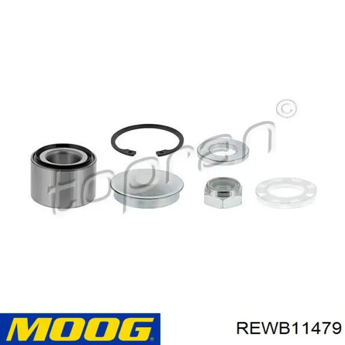 Cojinete de cubo delantero Moog REWB11479 precio, desde 23,72 EUR