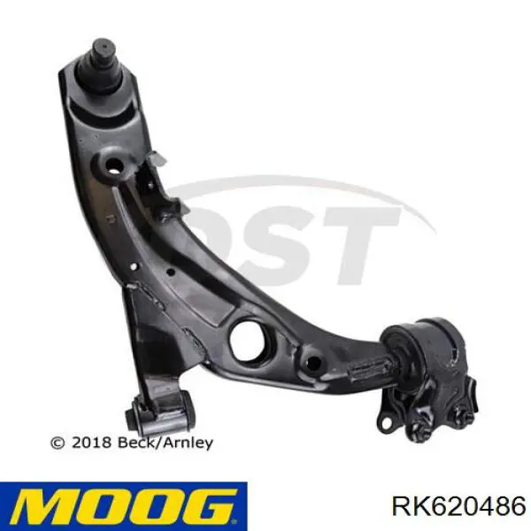 RK620486 Moog barra oscilante, suspensión de ruedas delantera, inferior derecha