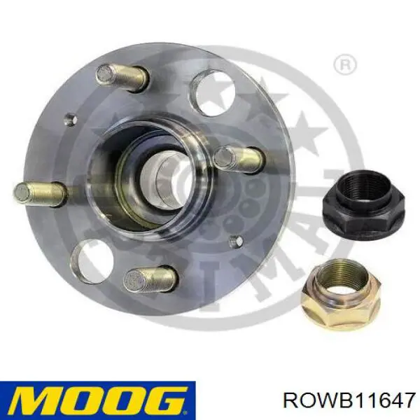 ROWB11647 Moog cubo de rueda trasero