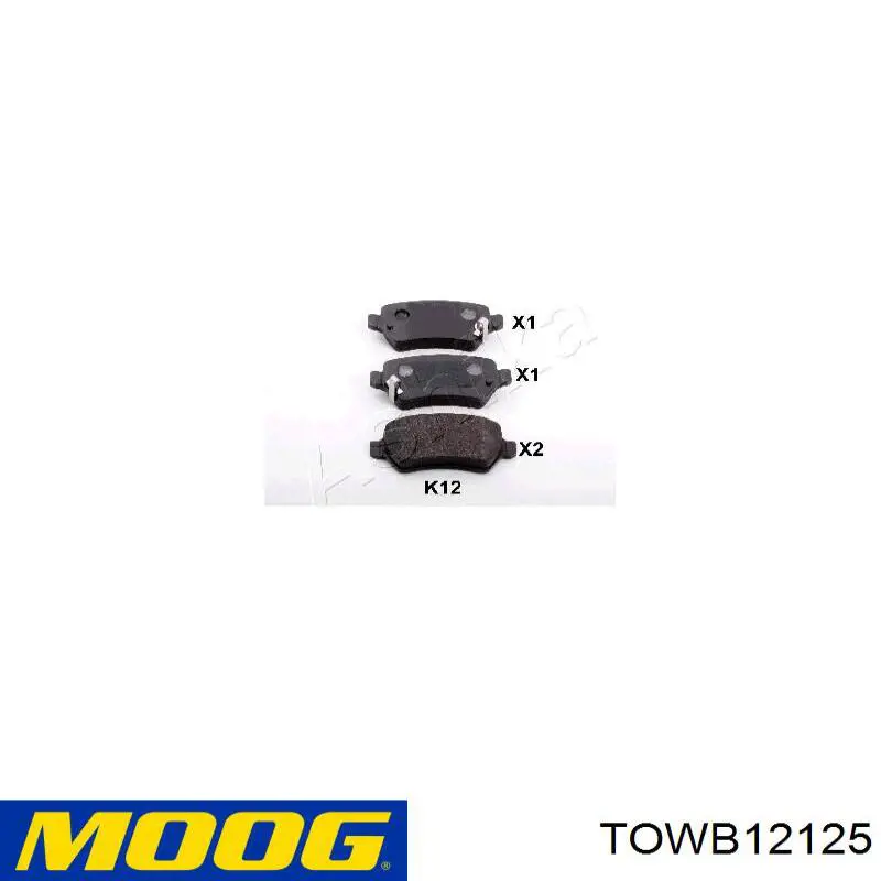 TOWB12125 Moog Rodamientos de rueda delantero