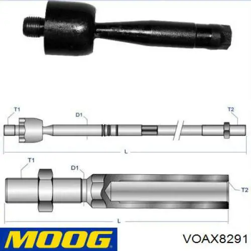 VO-AX-8291 Moog barra de acoplamiento