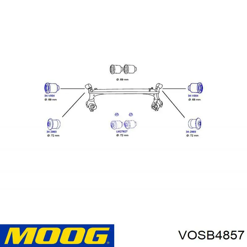 Silentblock del subchasis trasero Cautex 461230 precio, desde 14,97 EUR