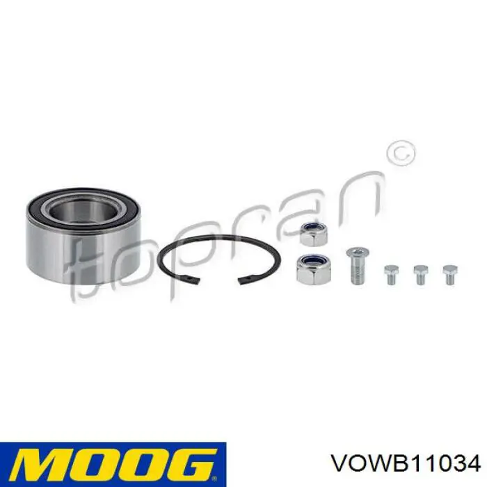 Cojinete de rueda delantero Moog VOWB11034 precio, desde 31,08 EUR