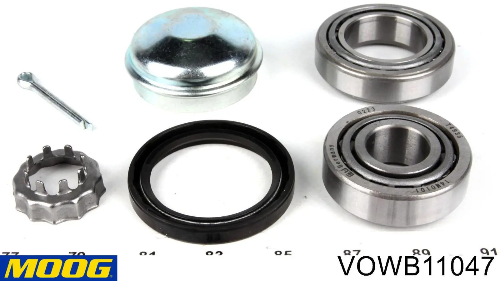 Cojinete de cubo delantero Moog VOWB11047 precio, desde 10,82 EUR