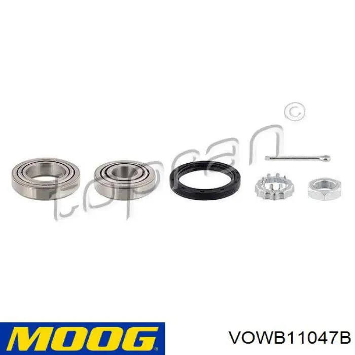 VOWB11047B Moog cojinete de rueda trasero