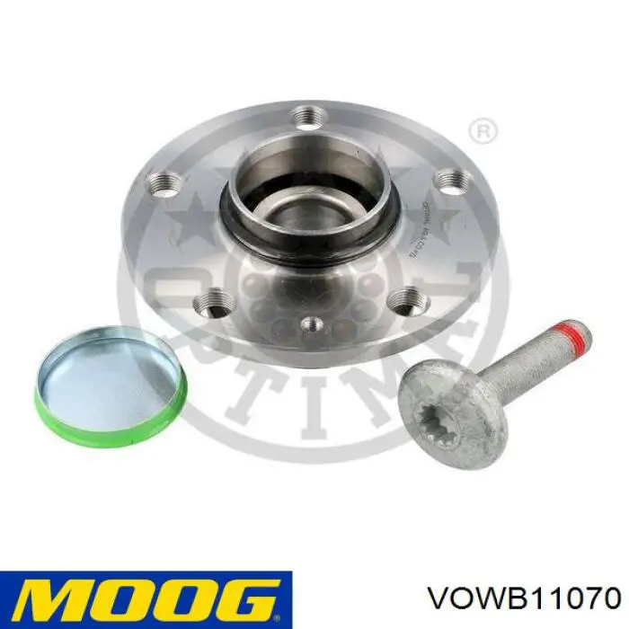 Cubo de rueda trasero VOWB11070 Moog