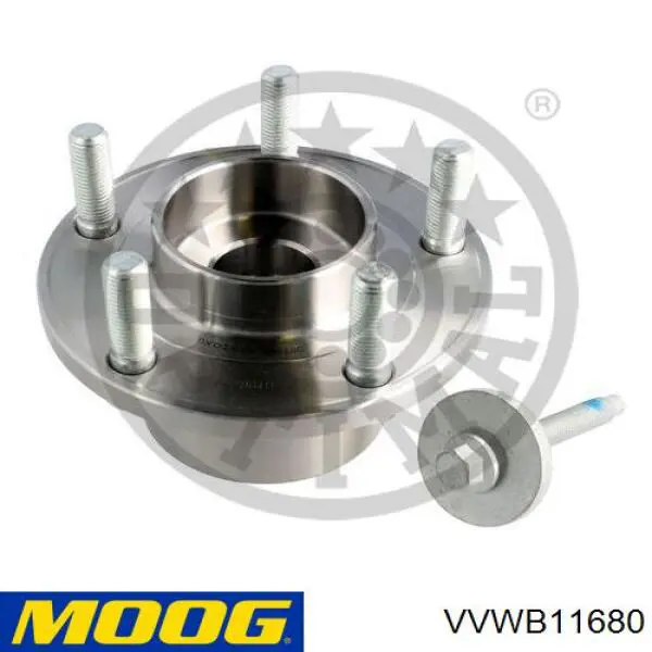 Buje de rueda delantero VVWB11680 Moog
