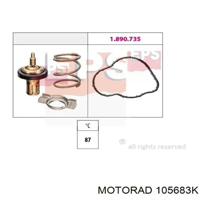 Termostato Motorad 105683K precio, desde 16,91 EUR