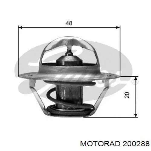 200288 Motorad Termostato de agua