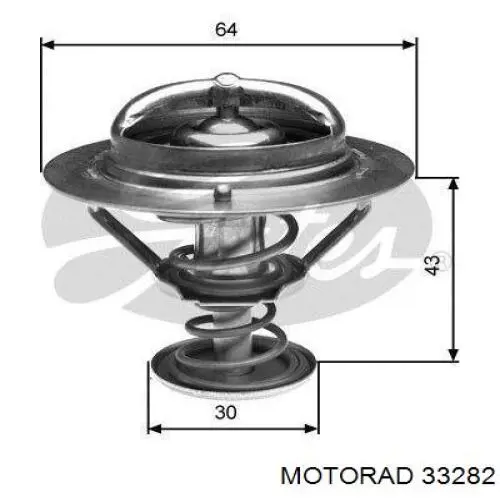 332-82 Motorad termostato, refrigerante