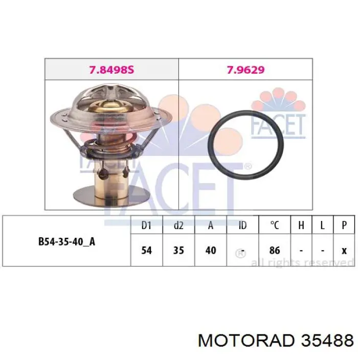 35488 Motorad termostato