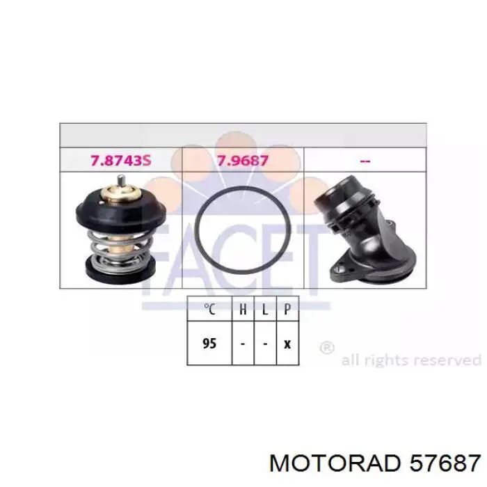 Termostato 6D121111G VAG