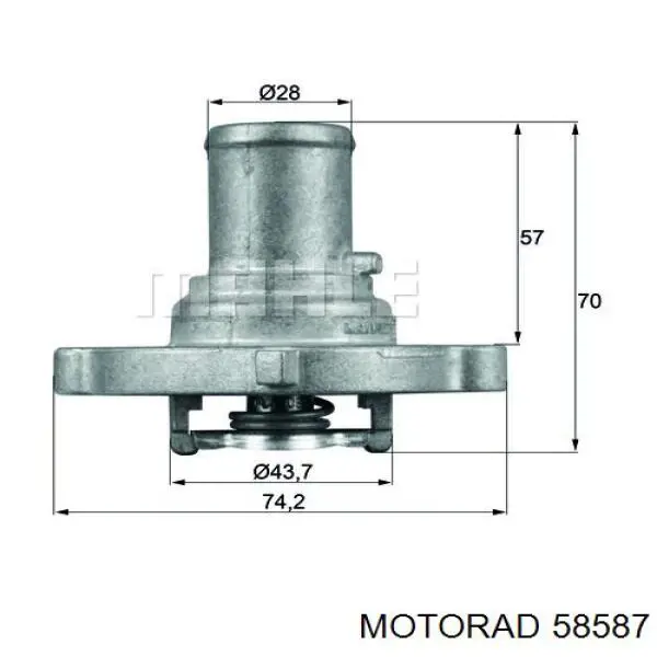 585-87 Motorad termostato, refrigerante