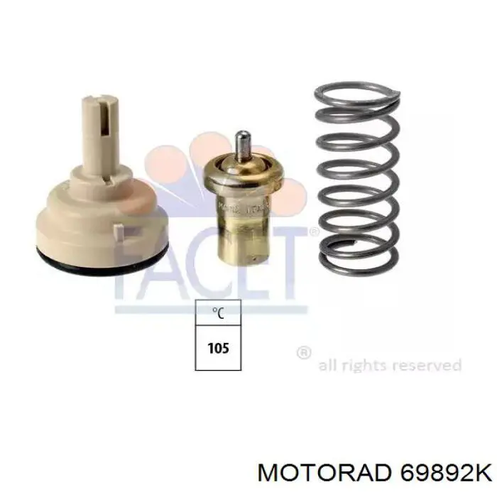 Caja de termostato 69892K Motorad