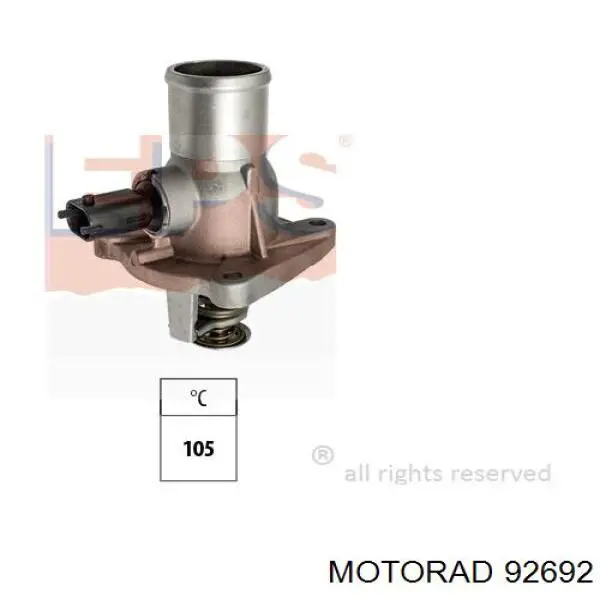 926-92 Motorad termostato, refrigerante