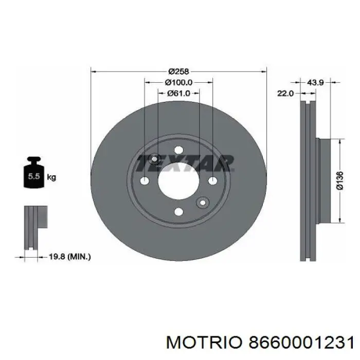 8660001231 Motrio Discos