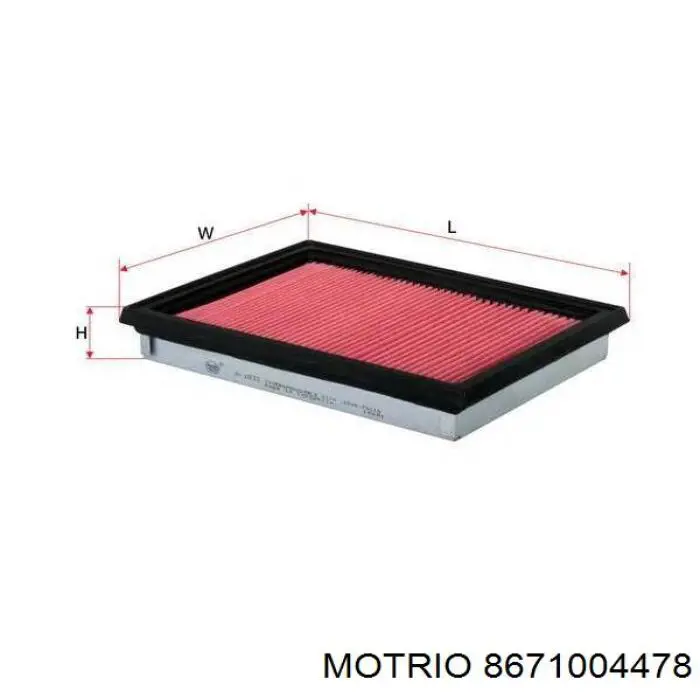 8671004478 Motrio filtro de aire