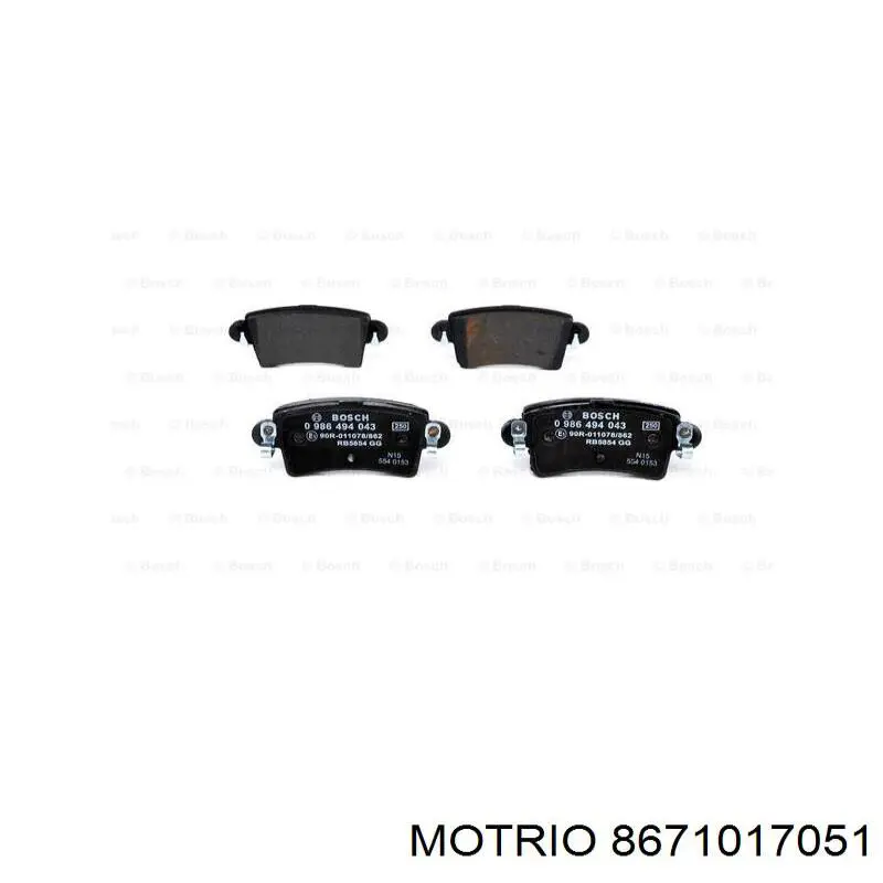 Filtro de aire 8671017051 Motrio