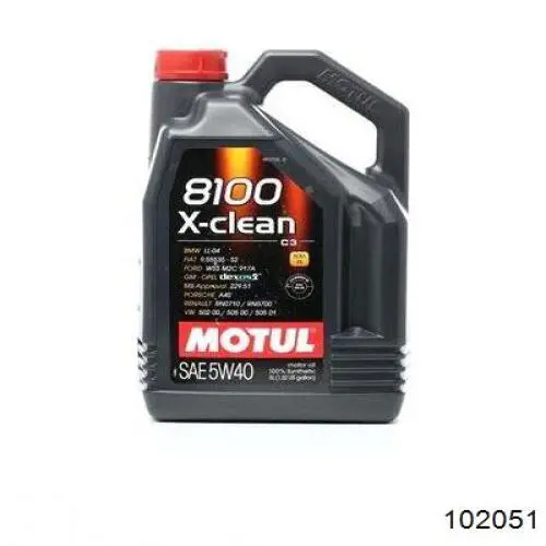 Motul 8100 X-clean Sintético 5 L (102051)