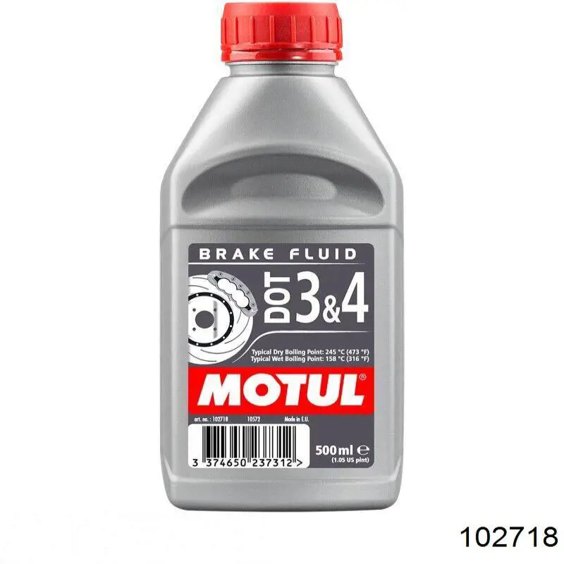 Líquido de freno Motul BRAKE FLUID 0.5 L DOT 3|DOT 4 (102718)