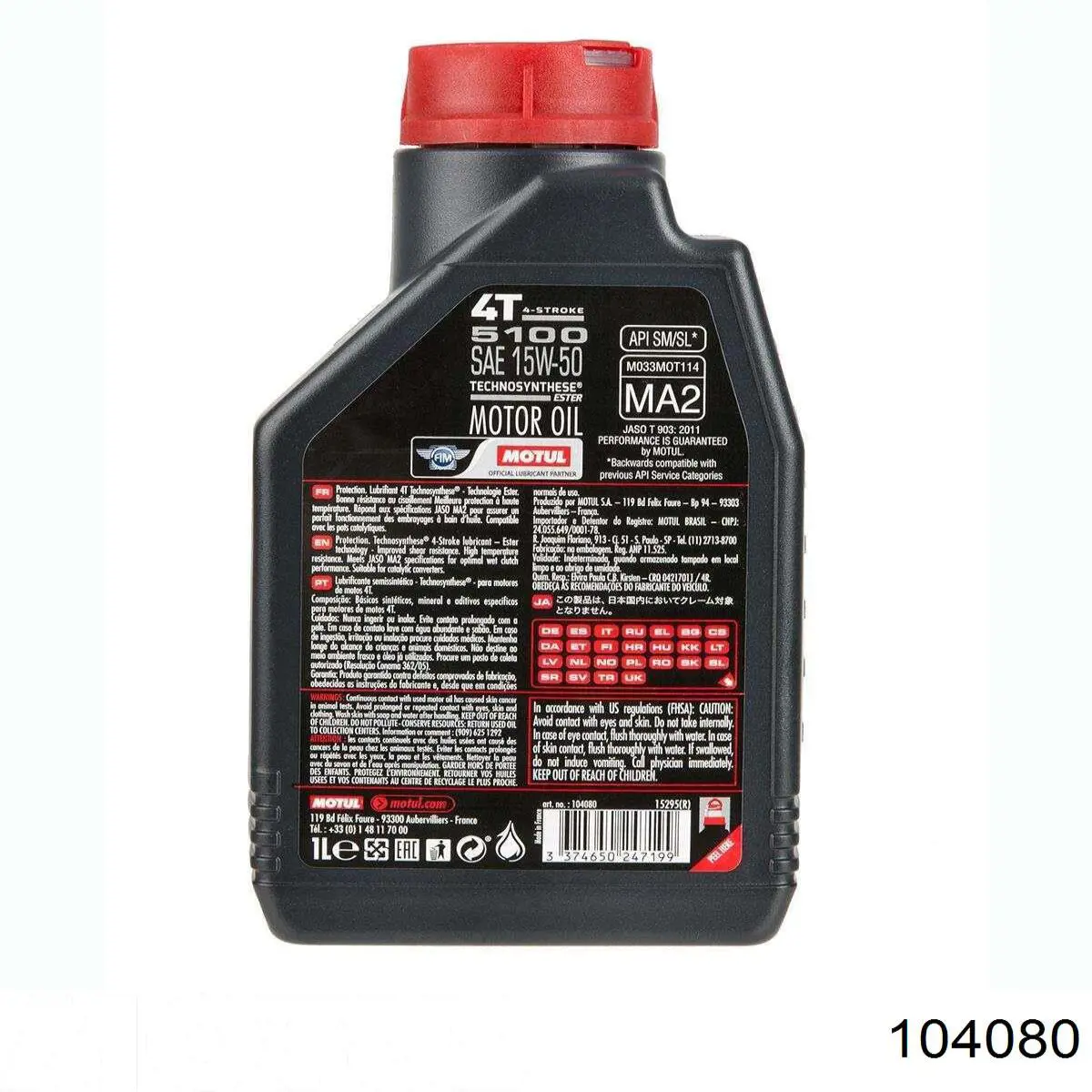 Aceite motor Motul 104080 precio, desde 29,42 EUR