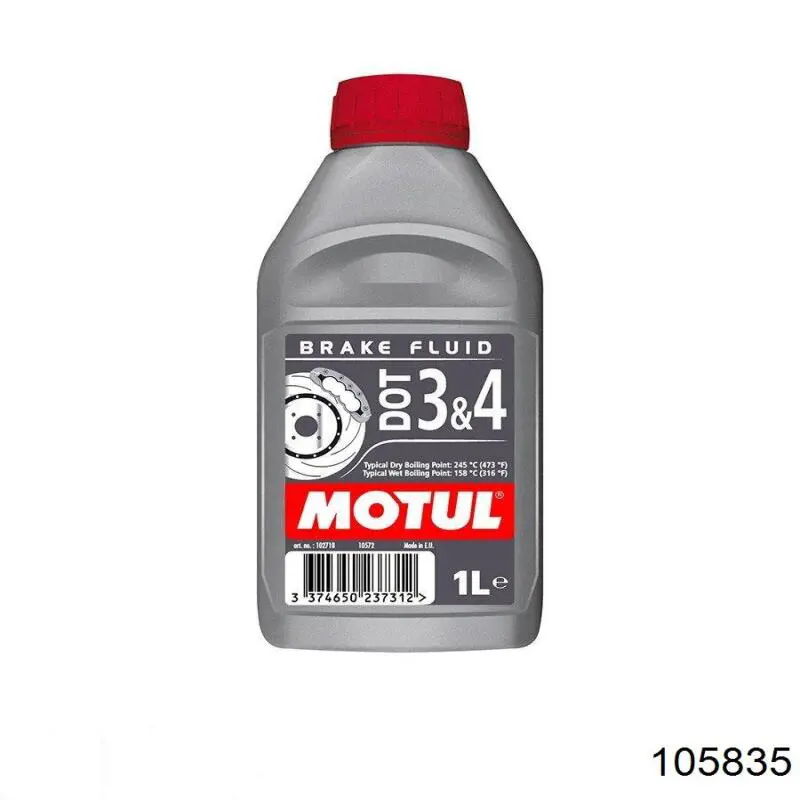 Líquido de freno Motul BRAKE FLUID 0.5 L DOT 3|DOT 4 (105835)