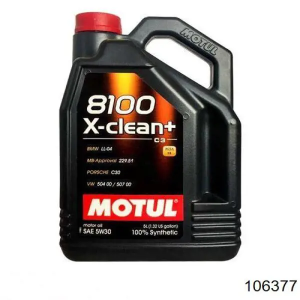 Motul 8100 X-CLEAN + Sintético 5 L (106377)