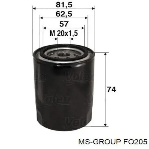 FO205 MSG cremallera de dirección