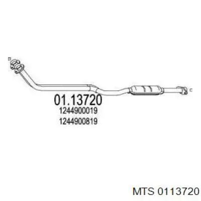 Comprar A1244900819 Mercedes Tubo de admisión del silenciador de escape delantero
