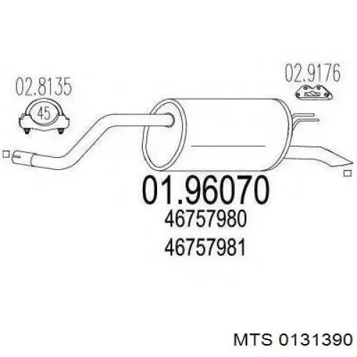 Comprar 16060 Asmet Silenciador central