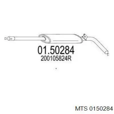 Silenciador central Asmet 10135 precio, desde 56,61 EUR