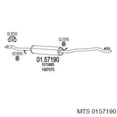Comprar 19033 Asmet Silenciador central