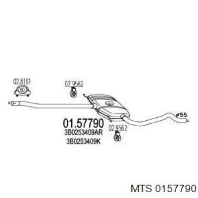 01.57790 MTS silenciador del medio
