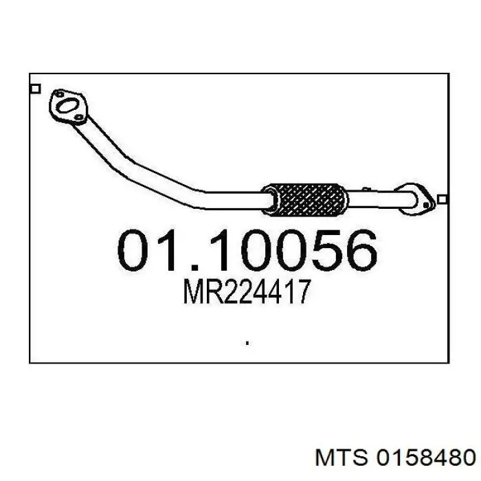 0158480 MTS silenciador del medio