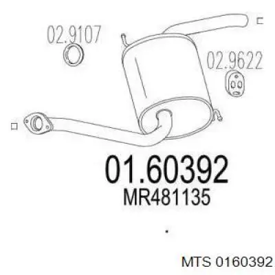 Silenciador trasero Mitsubishi Pajero III SUV (V60) (2000 - 2006) precio, desde 179,96 EUR
