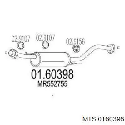 01.60398 MTS silenciador del medio